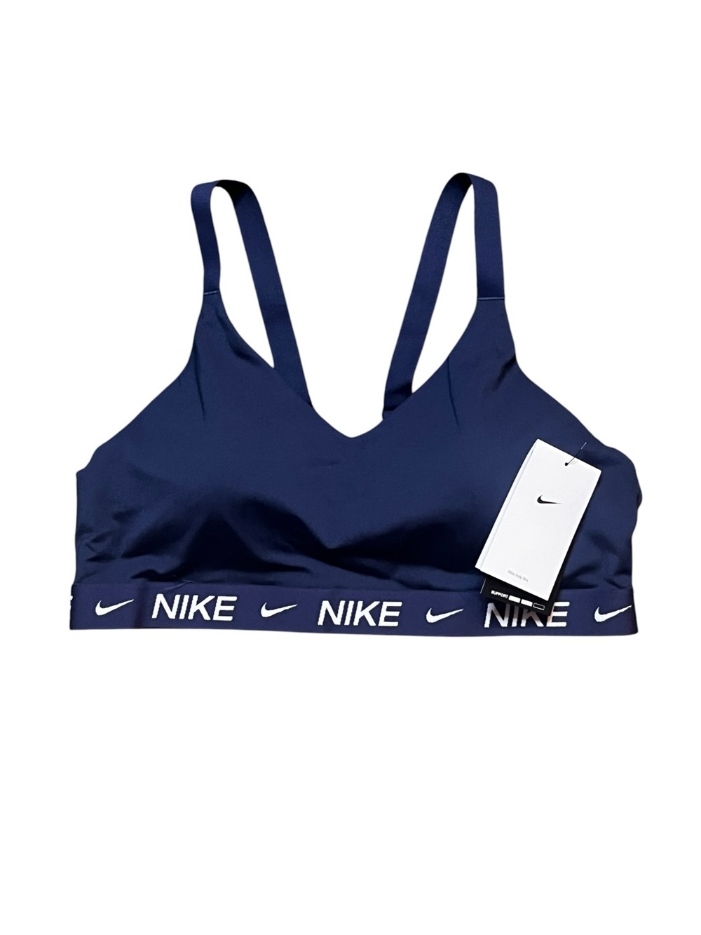 Nike Women's XL Indy Medium Support Padded Adjustable Sports Midnight Navy NWT
